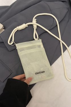 2025 Summer High-End Lightweight Color-Blocking Mini Crossbody Bag for Women - Stylish Zipper Phone Bag