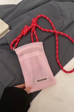 2025 Summer High-End Lightweight Color-Blocking Mini Crossbody Bag for Women - Stylish Zipper Phone Bag