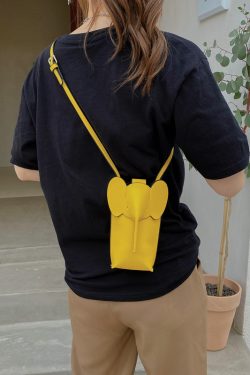 2025 Summer High-End Mini Crossbody Bag for Women - Cute Elephant Design for Coins and Mobile Phone
