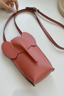 2025 Summer High-End Mini Crossbody Bag for Women - Cute Elephant Design for Coins and Mobile Phone