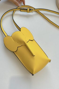 2025 Summer High-End Mini Crossbody Bag for Women - Cute Elephant Design for Coins and Mobile Phone