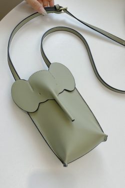 2025 Summer High-End Mini Crossbody Bag for Women - Cute Elephant Design for Coins and Mobile Phone