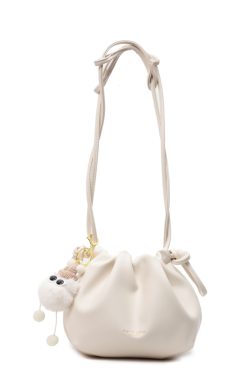 2025 Summer High-End Pleated Bucket Bag for Women - Stylish Shoulder Crossbody Phone Bag