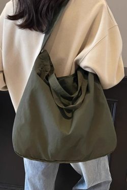 2025 Summer Large Capacity Nylon Crossbody Tote Bag for Women - Stylish Relaxed Shoulder Commuter Handbag