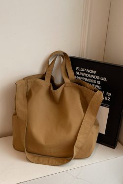 2025 Summer Large Capacity Nylon Crossbody Tote Bag for Women - Stylish Relaxed Shoulder Commuter Handbag