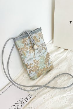 2025 Summer Mini Bag for Women - Chinese National Style Lightweight Crossbody Mobile Phone Bag