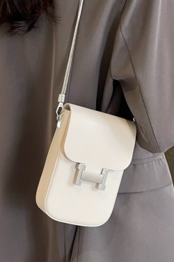 2025 Summer Mini Handbag for Women - High-End Korean Style Versatile Chain Crossbody Bag for Mobile Phones