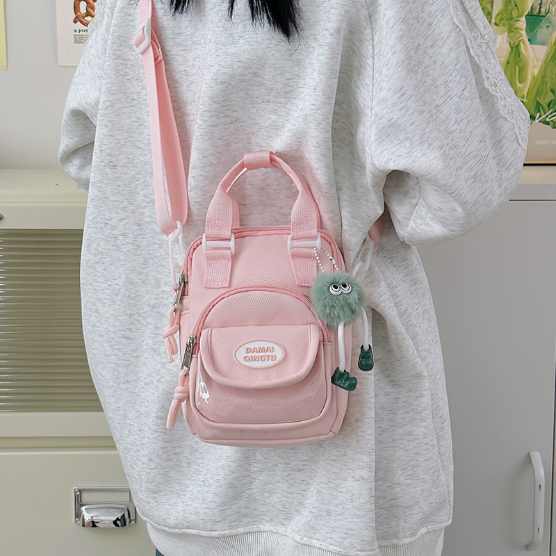 2025 Summer Nylon Tote Bag for Women - Lightweight Color-Blocking Crossbody Phone Bag in Trendy Dopamine Colors 2025 Summer Nylon Tote Bag for Women - Lightweight Color-Blocking Crossbody Phone Bag in Trendy Dopamine Colors