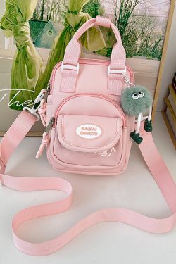 2025 Summer Nylon Tote Bag for Women - Lightweight Color-Blocking Crossbody Phone Bag in Trendy Dopamine Colors