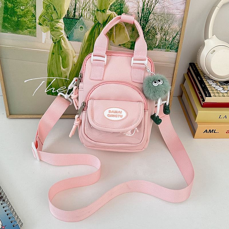 2025 Summer Nylon Tote Bag for Women - Lightweight Color-Blocking Crossbody Phone Bag in Trendy Dopamine Colors 2025 Summer Nylon Tote Bag for Women - Lightweight Color-Blocking Crossbody Phone Bag in Trendy Dopamine Colors