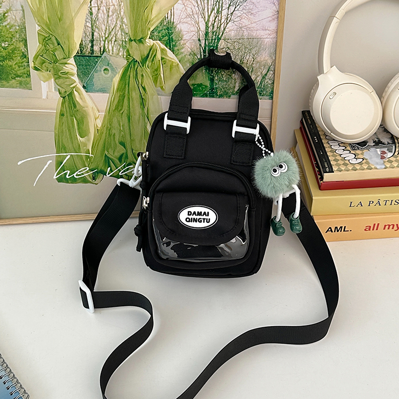 2025 Summer Nylon Tote Bag for Women - Lightweight Color-Blocking Crossbody Phone Bag in Trendy Dopamine Colors 2025 Summer Nylon Tote Bag for Women - Lightweight Color-Blocking Crossbody Phone Bag in Trendy Dopamine Colors