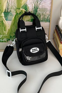 2025 Summer Nylon Tote Bag for Women - Lightweight Color-Blocking Crossbody Phone Bag in Trendy Dopamine Colors