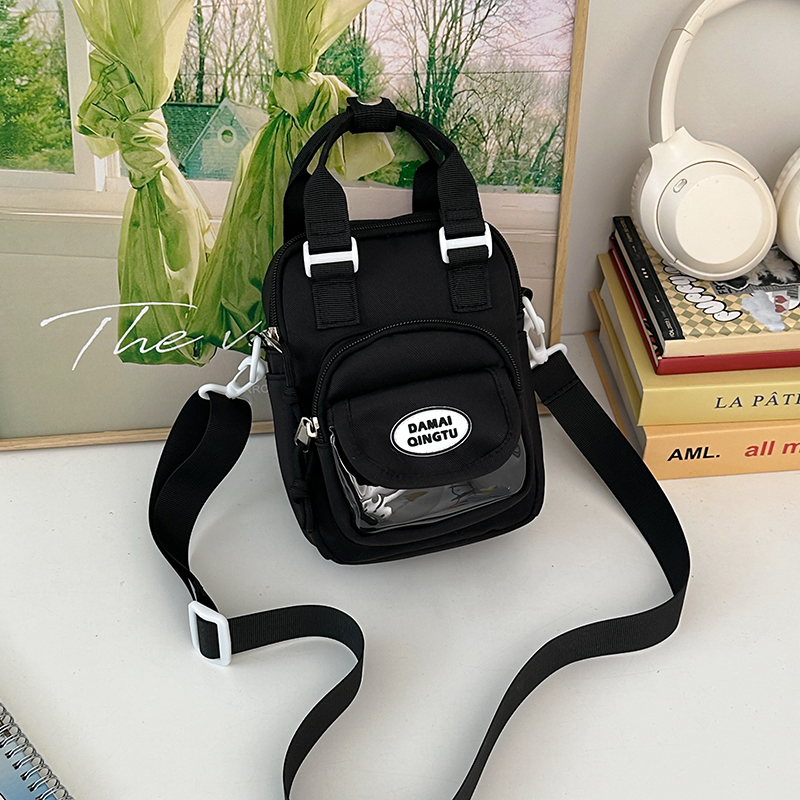 2025 Summer Nylon Tote Bag for Women - Lightweight Color-Blocking Crossbody Phone Bag in Trendy Dopamine Colors 2025 Summer Nylon Tote Bag for Women - Lightweight Color-Blocking Crossbody Phone Bag in Trendy Dopamine Colors