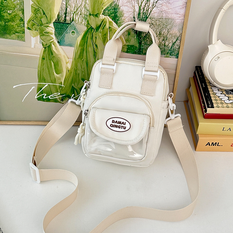 2025 Summer Nylon Tote Bag for Women - Lightweight Color-Blocking Crossbody Phone Bag in Trendy Dopamine Colors 2025 Summer Nylon Tote Bag for Women - Lightweight Color-Blocking Crossbody Phone Bag in Trendy Dopamine Colors