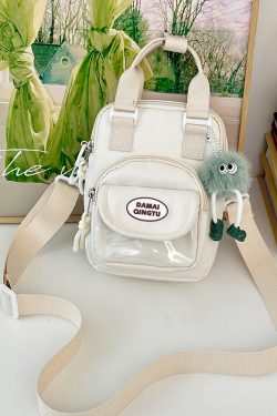 2025 Summer Nylon Tote Bag for Women - Lightweight Color-Blocking Crossbody Phone Bag in Trendy Dopamine Colors