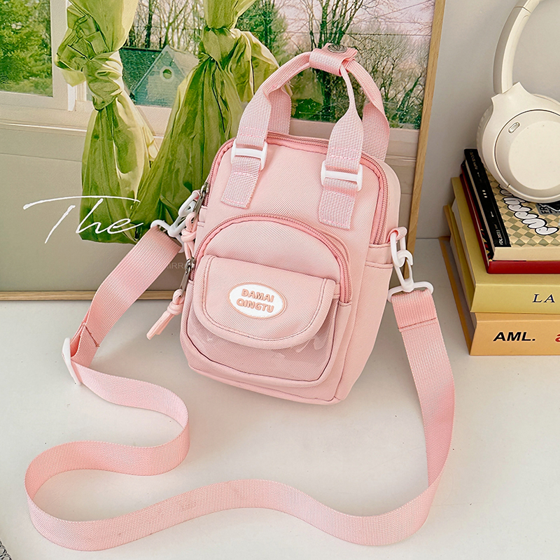 2025 Summer Nylon Tote Bag for Women - Lightweight Color-Blocking Crossbody Phone Bag in Trendy Dopamine Colors 2025 Summer Nylon Tote Bag for Women - Lightweight Color-Blocking Crossbody Phone Bag in Trendy Dopamine Colors