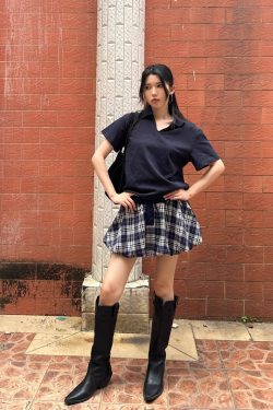 2025 Summer V-Neck Polo Shirt for Women - Solid Color, Simple Loose Slim Fit, Short Sleeve, Casual Chic Style