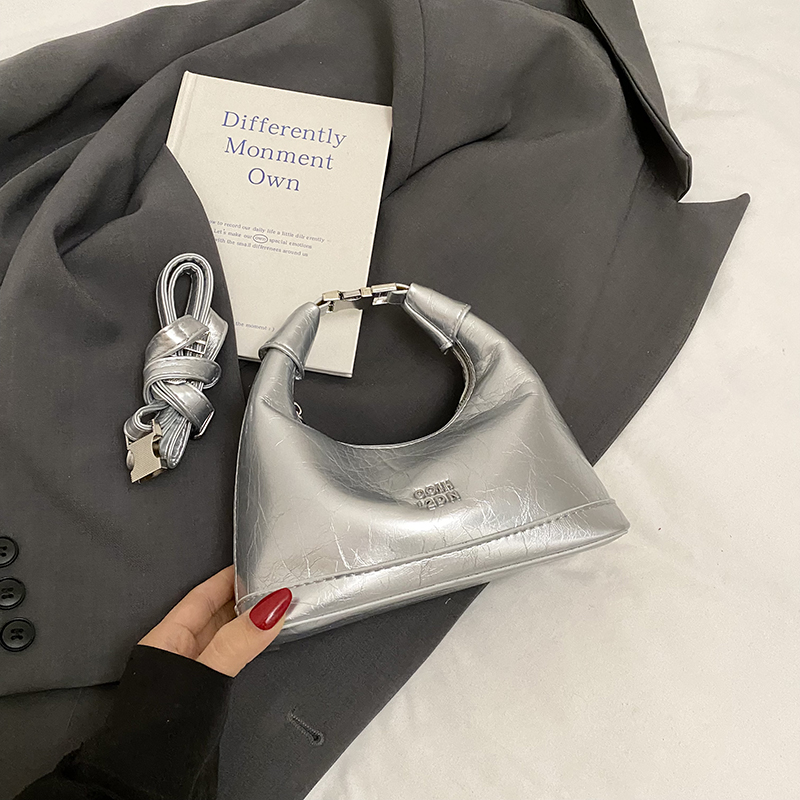 2025 Summer Versatile Oil Wax Leather Crossbody Handbag for Women - Chic Daily Commuting Dumpling Style 2025 Summer Versatile Oil Wax Leather Crossbody Handbag for Women - Chic Daily Commuting Dumpling Style