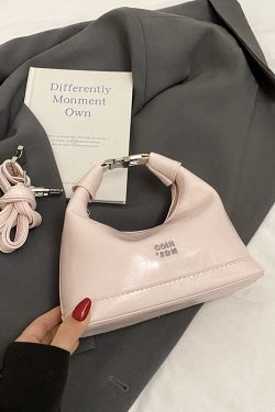 2025 Summer Versatile Oil Wax Leather Crossbody Handbag for Women - Chic Daily Commuting Dumpling Style