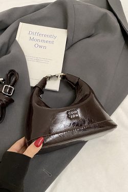 2025 Summer Versatile Oil Wax Leather Crossbody Handbag for Women - Chic Daily Commuting Dumpling Style