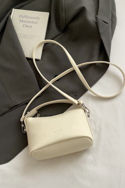 2025 Summer White Crossbody Bag - Stylish High-End Small Handbag Tote for Women, Versatile Casual Fashion Accessory