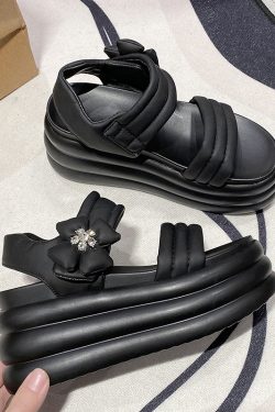 2025 Summer Women's Casual Platform Sandals - Height-Increasing, Thick-Soled Roman Style for Outdoor Comfort