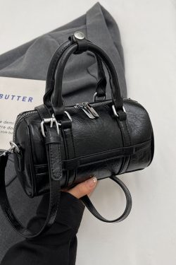 2025 Summer Women's Handheld Bowling Bag - Minimalist Pleated Crossbody Bag, Trendy Niche Style for Fashion Lovers