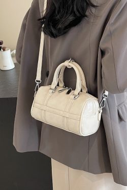 2025 Summer Women's Handheld Bowling Bag - Minimalist Pleated Crossbody Bag, Trendy Niche Style for Fashion Lovers