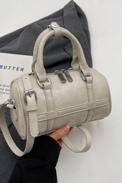 2025 Summer Women's Handheld Bowling Bag - Minimalist Pleated Crossbody Bag, Trendy Niche Style for Fashion Lovers