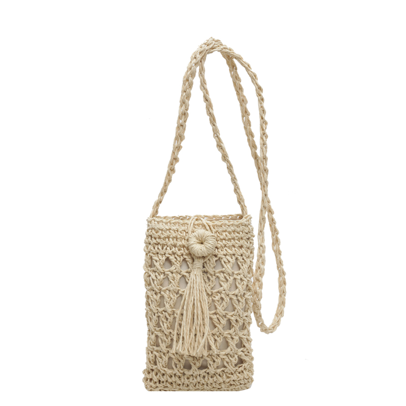 2025 Summer Woven Crossbody Bag for Women - Mini Straw Phone Bag, Versatile High-End Niche Style 2025 Summer Woven Crossbody Bag for Women - Mini Straw Phone Bag, Versatile High-End Niche Style