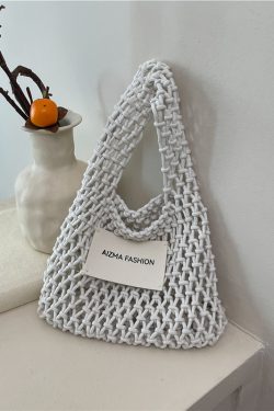 2025 Summer Woven Straw Bag for Women, Commuter Knitted Handbag, Portable Beach Tote, Vacation Essential