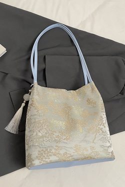 2025 Trendy Chinese-Style Women's Large Capacity Bucket Bag - Fashionable Commuting Shoulder Bag