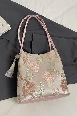 2025 Trendy Chinese-Style Women's Large Capacity Bucket Bag - Fashionable Commuting Shoulder Bag