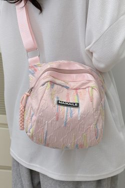 2025 Trendy Nylon Shell Crossbody Bag - Small Unisex Shoulder Travel Canvas Phone Bag