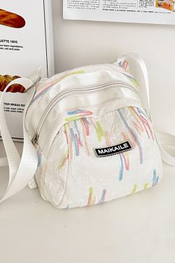 2025 Trendy Nylon Shell Crossbody Bag - Small Unisex Shoulder Travel Canvas Phone Bag