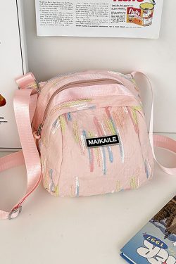 2025 Trendy Nylon Shell Crossbody Bag - Small Unisex Shoulder Travel Canvas Phone Bag