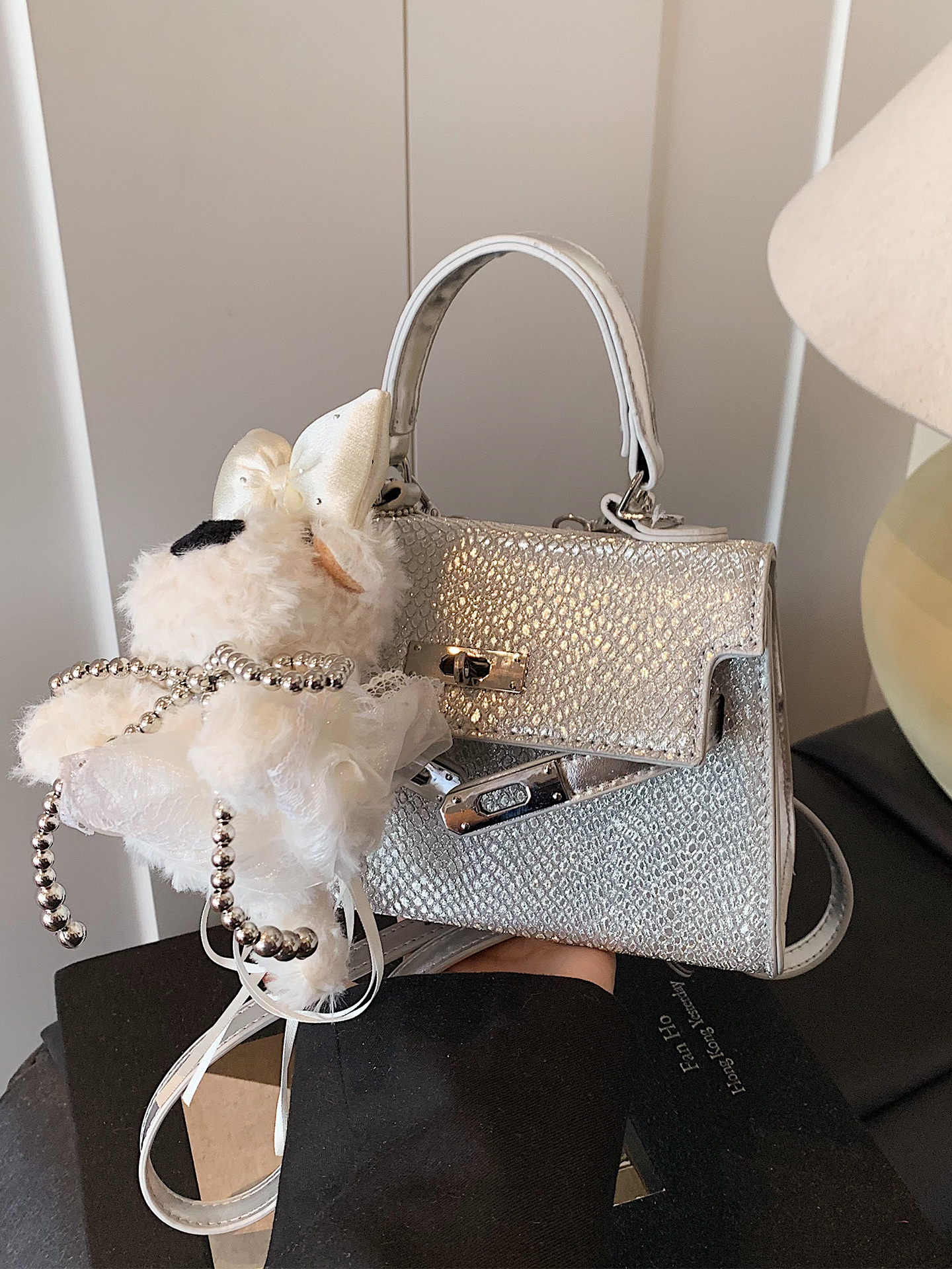 2025 Trendy Silver Kelly Handbag for Women - Versatile Small Square Shoulder Crossbody Bag 2025 Trendy Silver Kelly Handbag for Women - Versatile Small Square Shoulder Crossbody Bag