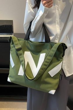 2025 Women’s Canvas Tote Bag - Large Capacity, Versatile Handbag for Students, Commuting, Shoulder and Crossbody Style