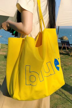 2025 Women's Casual Canvas Tote Bag - Large Capacity Shoulder Bag for Commuting, Trendy Handheld Design