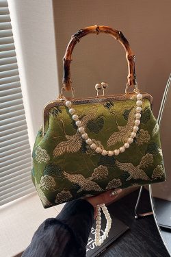 2025 Women's Chinese-Style Embroidered Handbag, High-End Feel Small Square Crossbody Bag, National Style Fashion Accessory