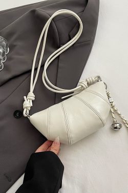 2025 Women's High-End Silver Horn Dumpling Bag - Textured Crossbody Zipper Phone Bag for Summer Fashion