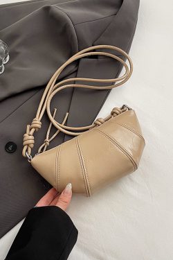 2025 Women's High-End Silver Horn Dumpling Bag - Textured Crossbody Zipper Phone Bag for Summer Fashion