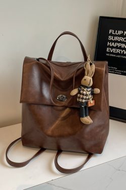 2025 Women's High-End Travel Backpack - Large Capacity College School Bag, Stylish Hand-Held Design for Modern Students