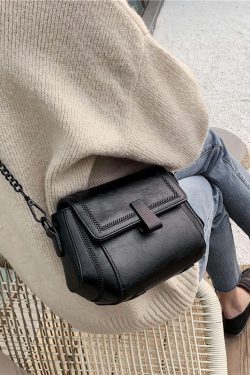 2025 Women's Korean Style Chain Shoulder Bag - Versatile Small Square Crossbody Purse, High-End Fashion Accessory