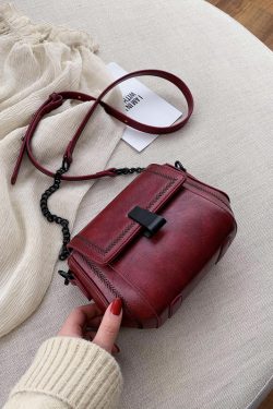 2025 Women's Korean Style Chain Shoulder Bag - Versatile Small Square Crossbody Purse, High-End Fashion Accessory
