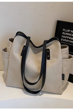 2025 Women's Large Capacity Canvas Tote Bag - Stylish Shoulder Bag for Commuting and Classes, Winter Essential