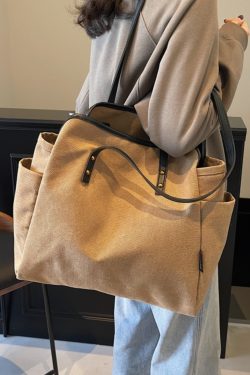 2025 Women's Large Capacity Canvas Tote Bag - Stylish Shoulder Bag for Commuting and Classes, Winter Essential