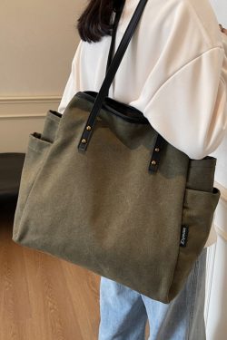 2025 Women's Large Capacity Canvas Tote Bag - Stylish Shoulder Bag for Commuting and Classes, Winter Essential