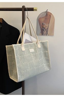 2025 Women's Large Capacity Canvas Tote Bag for Spring & Summer - Stylish Travel, Shopping, and Commuter Shoulder Bag