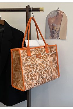 2025 Women's Large Capacity Canvas Tote Bag for Spring & Summer - Stylish Travel, Shopping, and Commuter Shoulder Bag